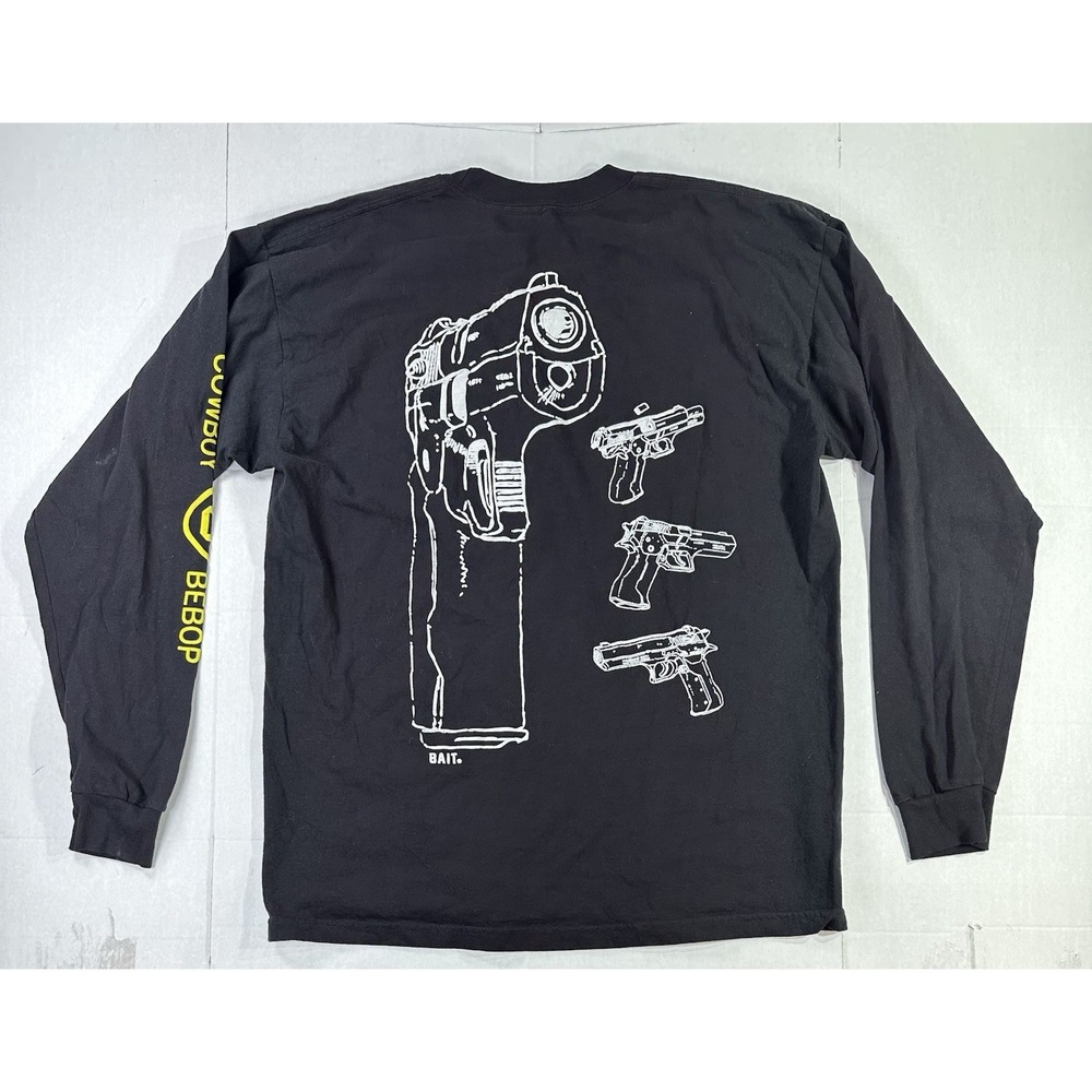 BAIT x Cowboy Bebop Long Sleeve T-Shirt Black Sunrise X-Large Anime